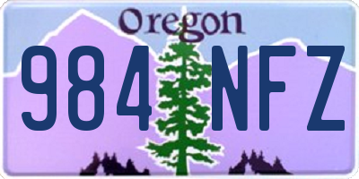OR license plate 984NFZ