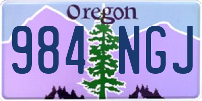 OR license plate 984NGJ