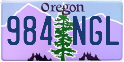 OR license plate 984NGL