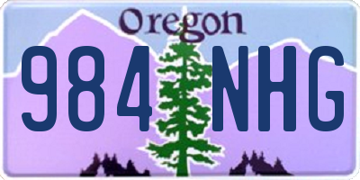 OR license plate 984NHG