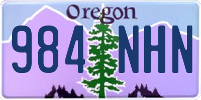OR license plate 984NHN