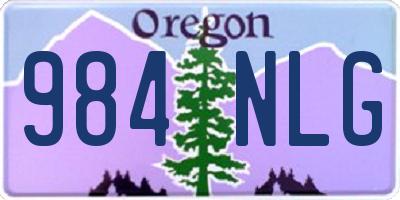 OR license plate 984NLG