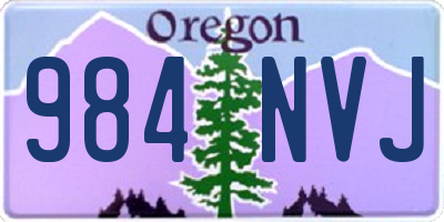 OR license plate 984NVJ