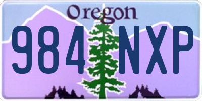 OR license plate 984NXP