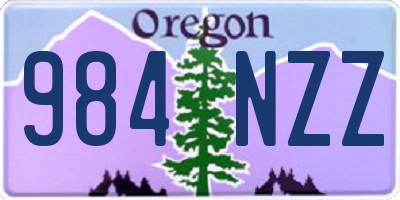 OR license plate 984NZZ