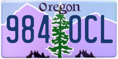 OR license plate 984OCL