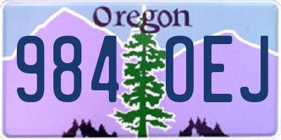 OR license plate 984OEJ