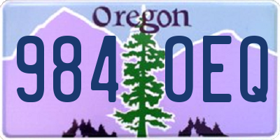OR license plate 984OEQ