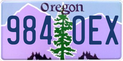OR license plate 984OEX