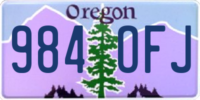 OR license plate 984OFJ