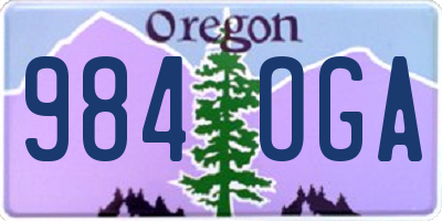 OR license plate 984OGA
