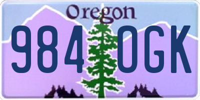 OR license plate 984OGK
