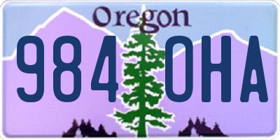 OR license plate 984OHA