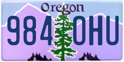 OR license plate 984OHU