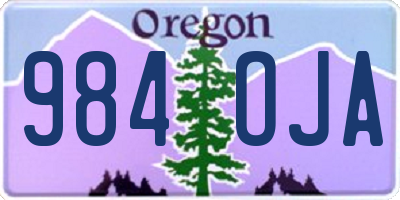 OR license plate 984OJA