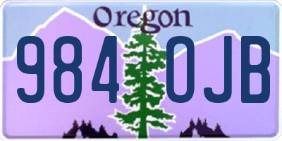 OR license plate 984OJB