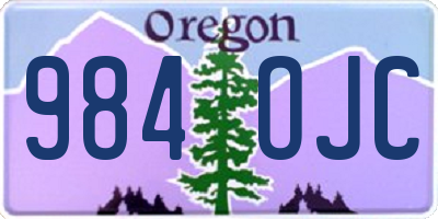 OR license plate 984OJC