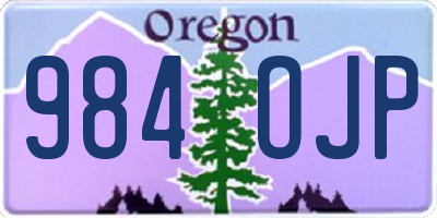 OR license plate 984OJP