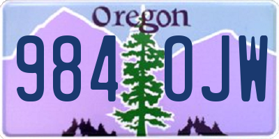 OR license plate 984OJW
