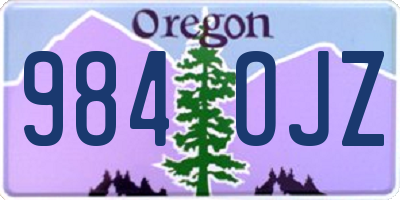 OR license plate 984OJZ