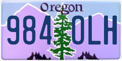 OR license plate 984OLH