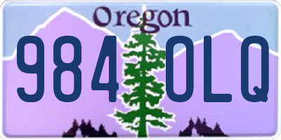 OR license plate 984OLQ