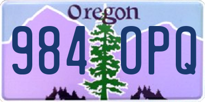 OR license plate 984OPQ