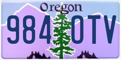 OR license plate 984OTV