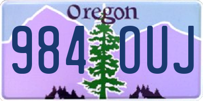 OR license plate 984OUJ