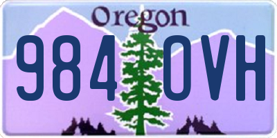OR license plate 984OVH