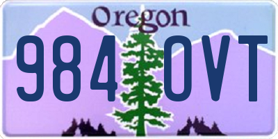 OR license plate 984OVT
