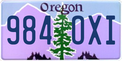 OR license plate 984OXI