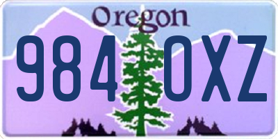 OR license plate 984OXZ