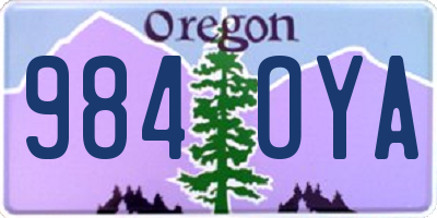 OR license plate 984OYA