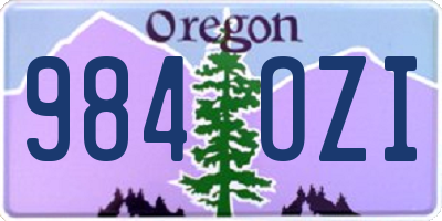 OR license plate 984OZI