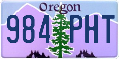 OR license plate 984PHT