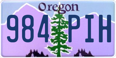 OR license plate 984PIH
