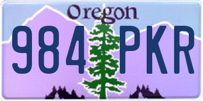 OR license plate 984PKR