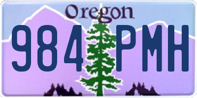 OR license plate 984PMH