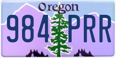 OR license plate 984PRR