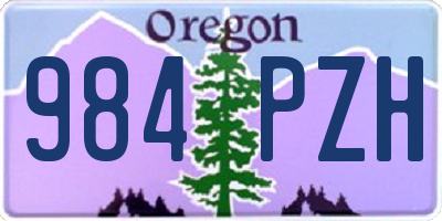 OR license plate 984PZH