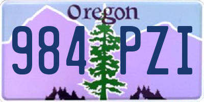 OR license plate 984PZI