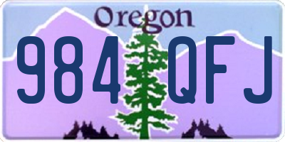 OR license plate 984QFJ