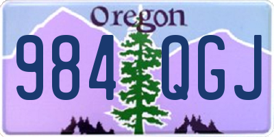 OR license plate 984QGJ