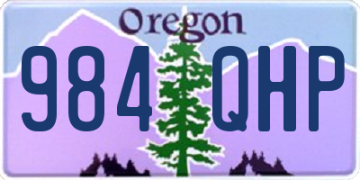 OR license plate 984QHP