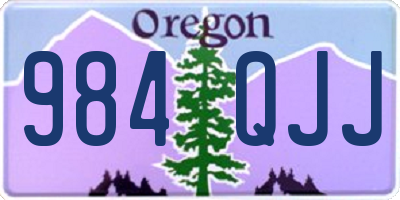 OR license plate 984QJJ