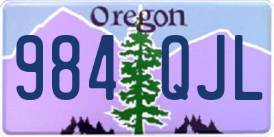 OR license plate 984QJL