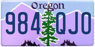 OR license plate 984QJO