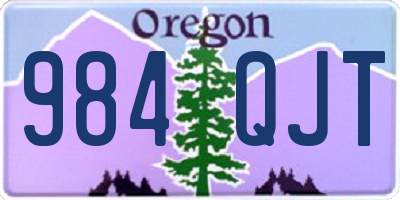 OR license plate 984QJT