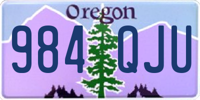 OR license plate 984QJU
